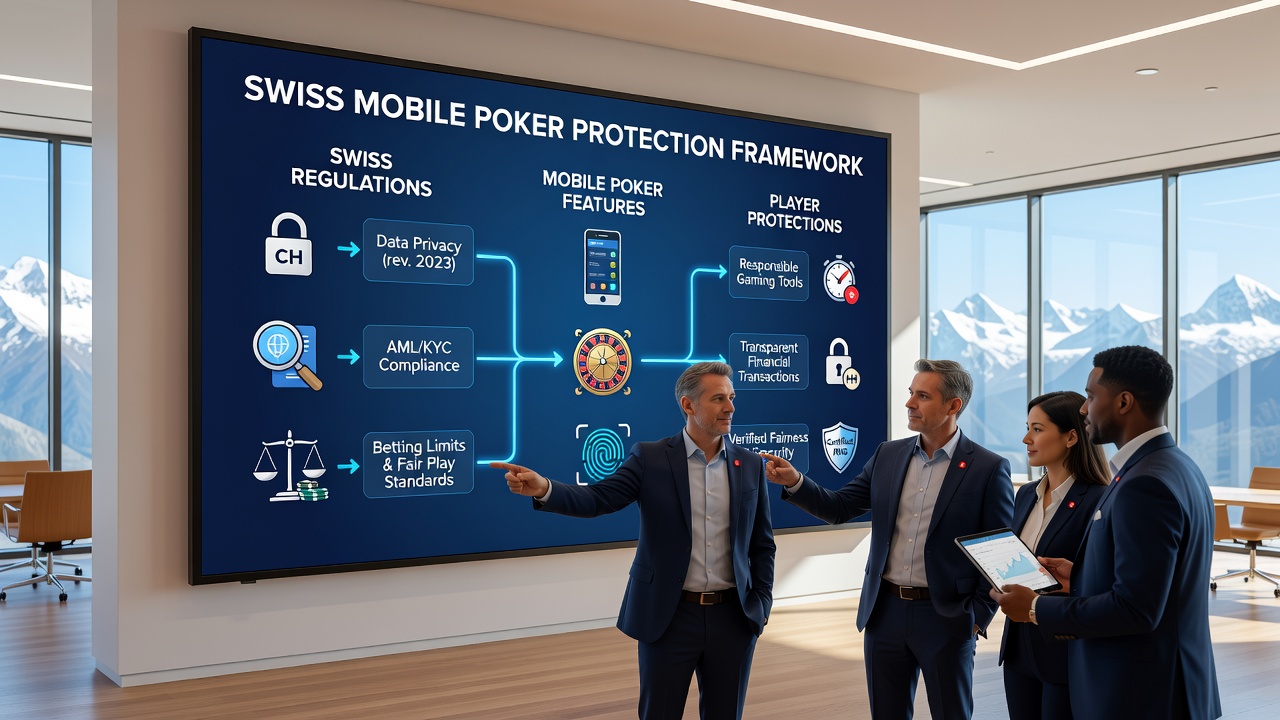 Close-up view of responsible gaming settings within a Swiss mobile poker application